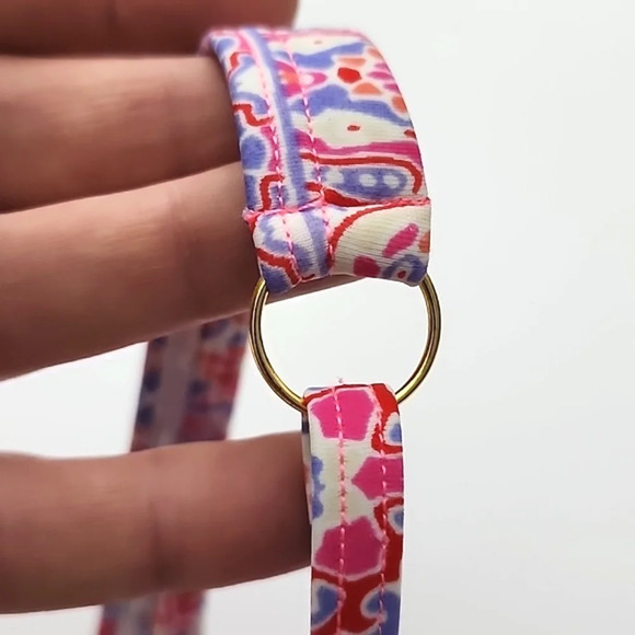 Design Lab Tankini Swim Top Pink Blue Paisley Underwire Push Up Cups Size Large - Picture 5 of 13